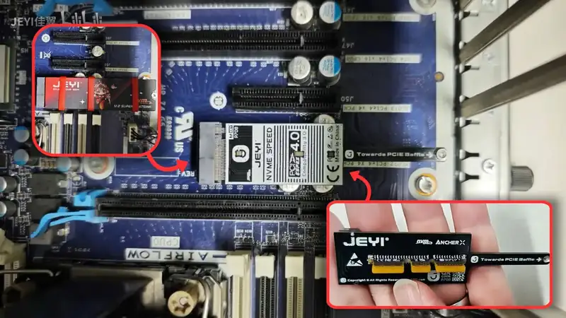 JEYI ArcherX İle Ekran Kartı Altında Kalan M.2 Yuvası Kurtuluyor