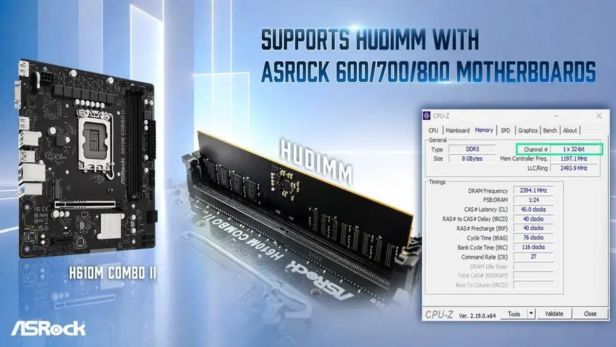 ASRock HUDIMM: Yüksek DDR5 Fiyatlarına Çözüm